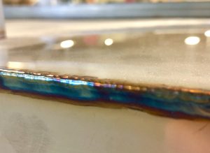 Stainless Steel welding with a beautiful rainbow weld